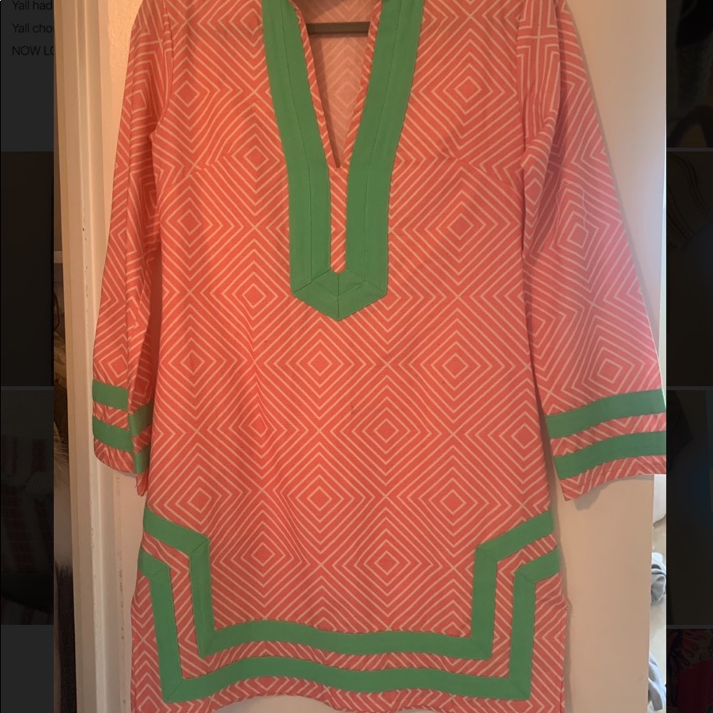 Sail to Sable pink and green dress